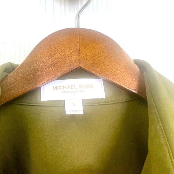Michael Kors - Utility Army Green Stretch Organic Cotton Jumpsuit Size Small - Picture 11 of 13